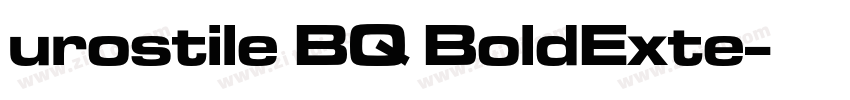 urostile BQ BoldExte字体转换